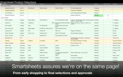 Product Selections using Smartsheets